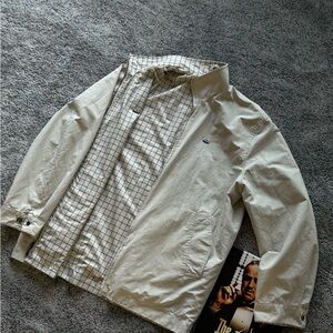 Lacoste Tan Lightweight Shirt Jacket -Size Medium
